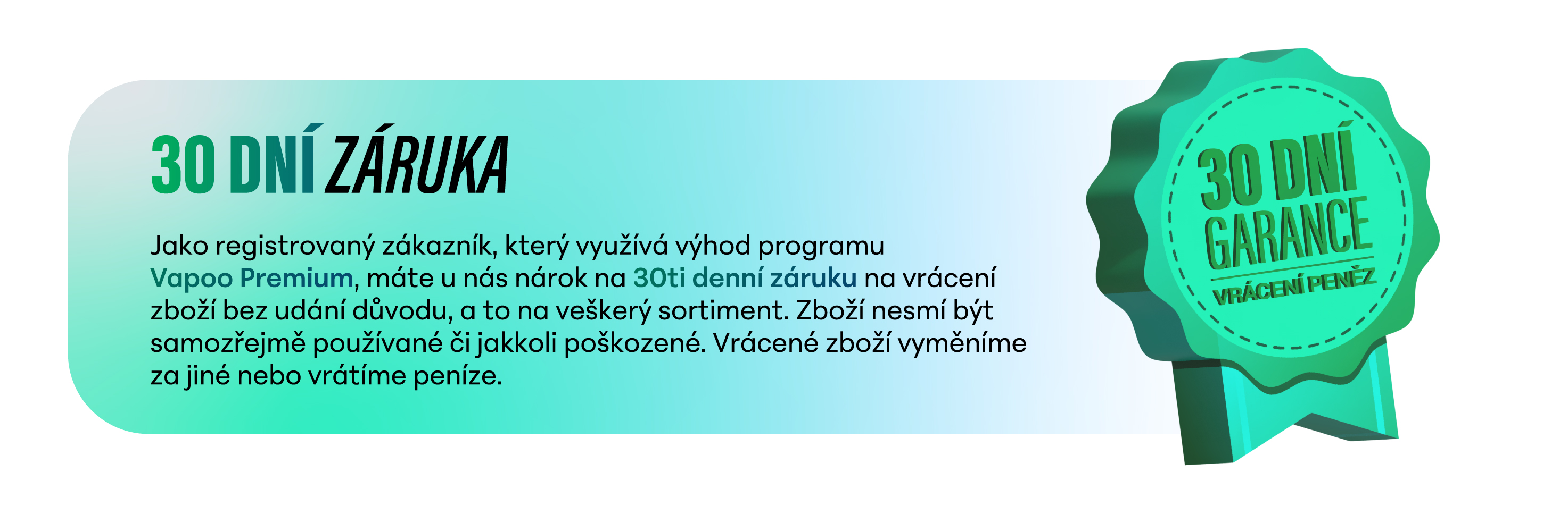 Vapoo - Premium page_30 dní garance kvality